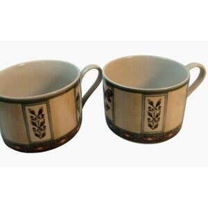 Winslow Manor Stoneware Mug Teacup Botanical Floral International Interior lot 2